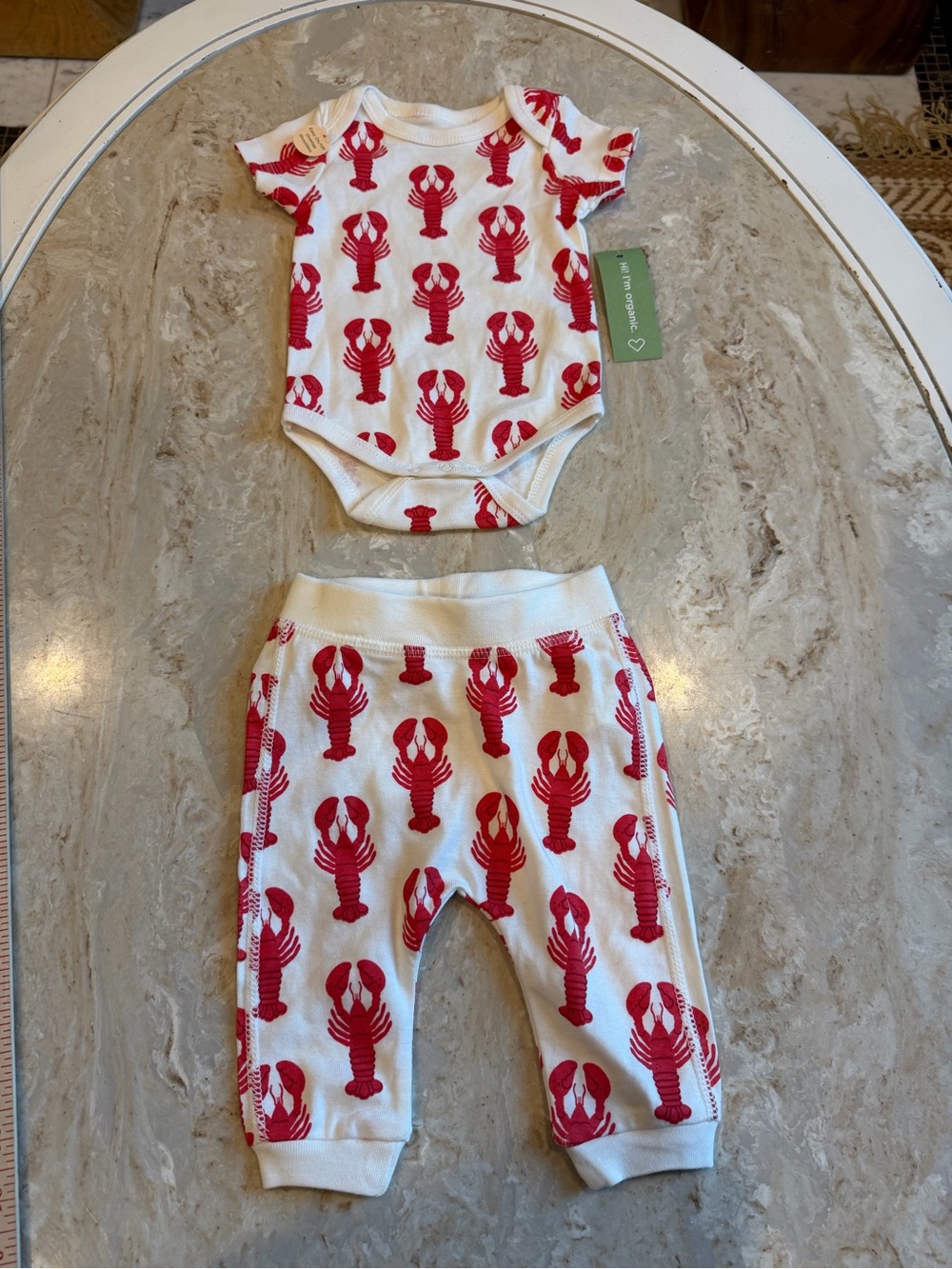 Organic cotton lobster 🦞 set